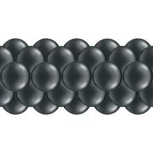 Luftballongirlanden-Set Schwarz ab 3 m