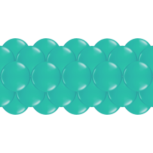 Luftballongirlanden-Set Türkis ab 3 m
