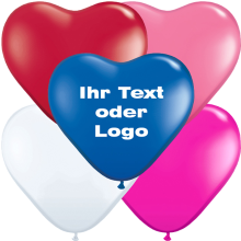 Herzluftballon bedrucken - Gestalte deinen Ballon