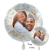Folienballons Fotodruck 2-seitig - Rundballon Gesprenkelt Ø 45 cm