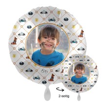 Folienballons Fotodruck 2-seitig - Rundballon Polizei Ø 45 cm