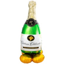 Folienballon Figur - Sektflasche - 149 cm