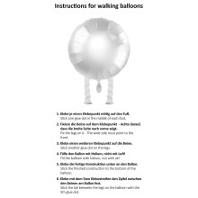 Folienballon Airwalker - Schwein - 45 cm