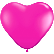 Pinata - Herz + 5 Gratis Herzballons Pink Ø 25 cm