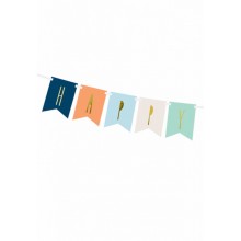 Papiergirlande - Happy Birthday - Soft