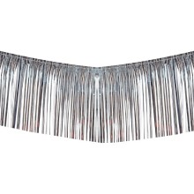 Fransengirlande Silber L: 6 m H: 34 cm