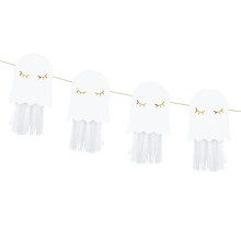 Papiergirlande - Halloween (Geister) - 1,3 m | luftballon.de
