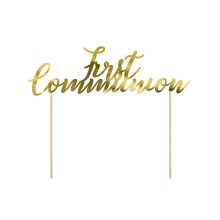 Kuchendeko - First Communion - Gold | luftballon.de