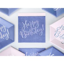 Servietten Blau (Happy Birthday) - 20 Stück