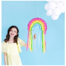 Pinata - Regenbogen + 5 Gratis Luftballons Ø 30 cm