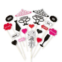 Braut & Bräutigam Photo Booth (Foto Accessoires)