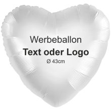 Herz Folienballons | Werbeballon Digitaldruck | Staffelpreise