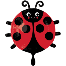 1 Balloon - Happy Ladybug