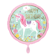 1 Balloon - Magical Unicorn Happy Birthday