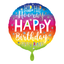 1 Ballon - Hip Hip Hooray Birthday