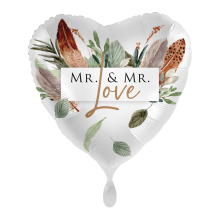 1 Balloon - Rustic Love Wedding Mr. - ENG