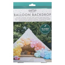 1 Balloon Arch - Paper Honeycombs - Brights & Fans