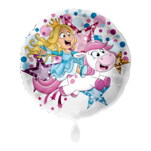 1 Balloon - Einhorn & Prinzessin - UNI
