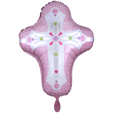 1 Ballon XXL - Pink Cross