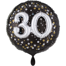 1 Balloon XXL - Sparkling Birthday 30
