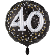 1 Balloon XXL - Sparkling Birthday 40