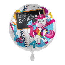 1 Ballon - Einhorn Endlich Schulkind