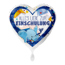 1 Ballon - Alles Liebe zur Einschulung Blau