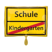 1 Balloon - Schulanfang Schild