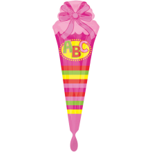 1 Balloon XXL - Schultüte Pink