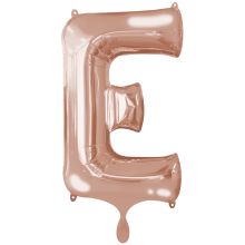 1 Balloon XXL - Buchstabe E - Rosegold