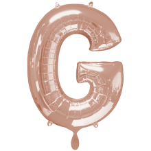 1 Balloon XXL - Buchstabe G - Rosegold