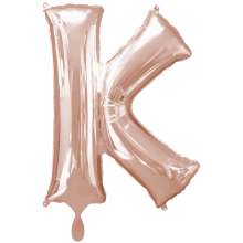 1 Balloon XXL - Buchstabe K - Rosegold