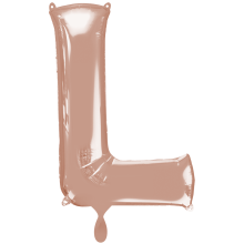 1 Balloon XXL - Buchstabe L - Rosegold