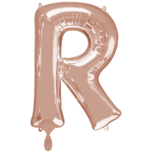 1 Balloon XXL - Buchstabe R - Rosegold