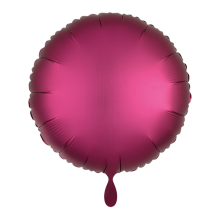 1 Ballon - Rund - Satin - Pink