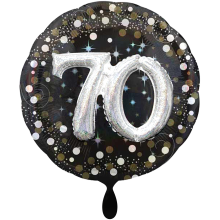 1 Balloon XXL - Sparkling Birthday 70