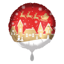 1 Ballon - Satin Santa Village