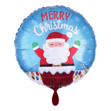 1 Ballon - Santa in Chimney