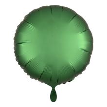 1 Ballon - Rund - Satin - Grün