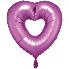 1 Ballon XXL - Flamingo Open Heart