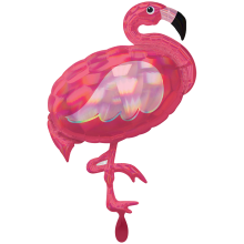 1 Balloon XXL - Iridescent Pink Flamingo