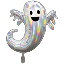 1 Balloon XXL - Iridescent Ghost