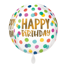 1 Balloon - Orbz® - Happy Dots
