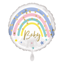 1 Balloon - Pastel Rainbow Baby