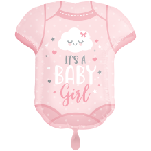 1 Balloon XXL - Baby Girl Onesie