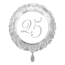 1 Balloon - Silver Wedding 25 Years