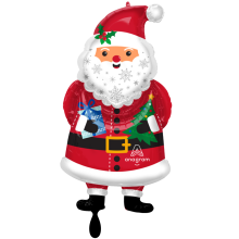 1 Balloon XXL - Snowy Santa