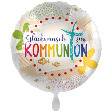 1 Balloon XXL - Kommunion Glückwunsch - GER