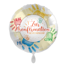 1 Ballon - Konfirmation Wünsche