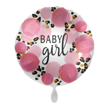 1 Balloon - Baby Girl Leopard - ENG